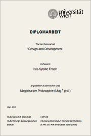Isis-Sybille Frisch, Design and Development